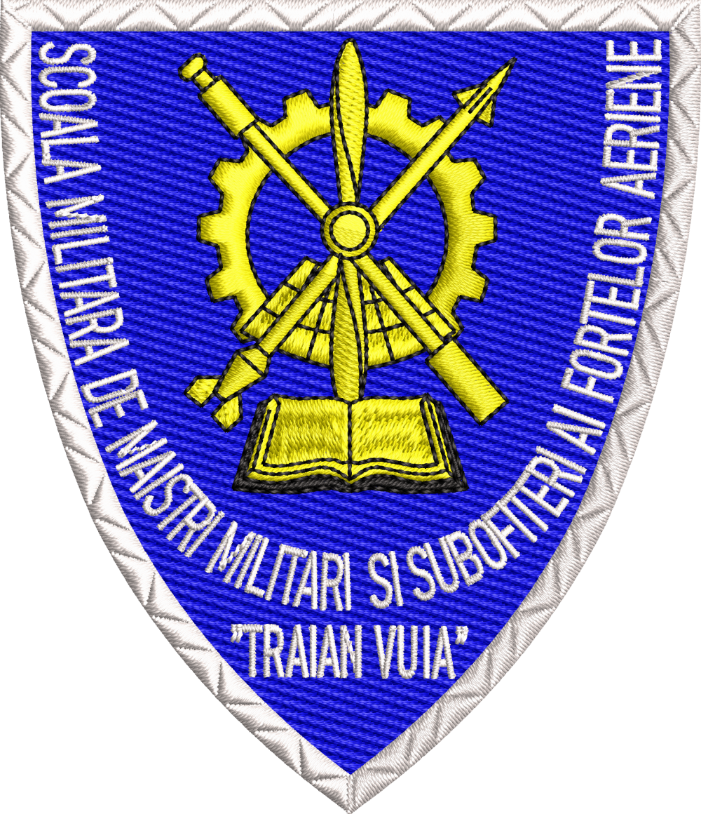 Emblema Școala Militară de Maiștri Militari și Subofițeri a Forțelor Aeriene "Traian Vuia"